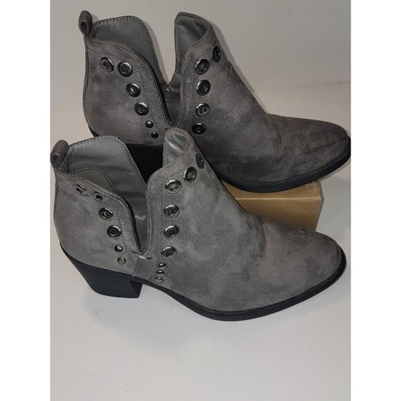 BF betani suede bootie kimberly-14 SZ 6 Grey Suede Women's Ankle Boot - Picture 1 of 8